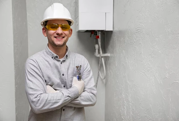 wall-mounted boiler heater plumber