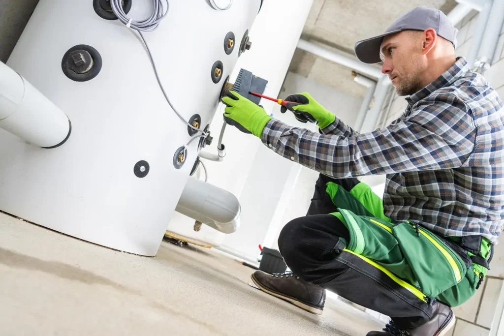 large water heater system repair